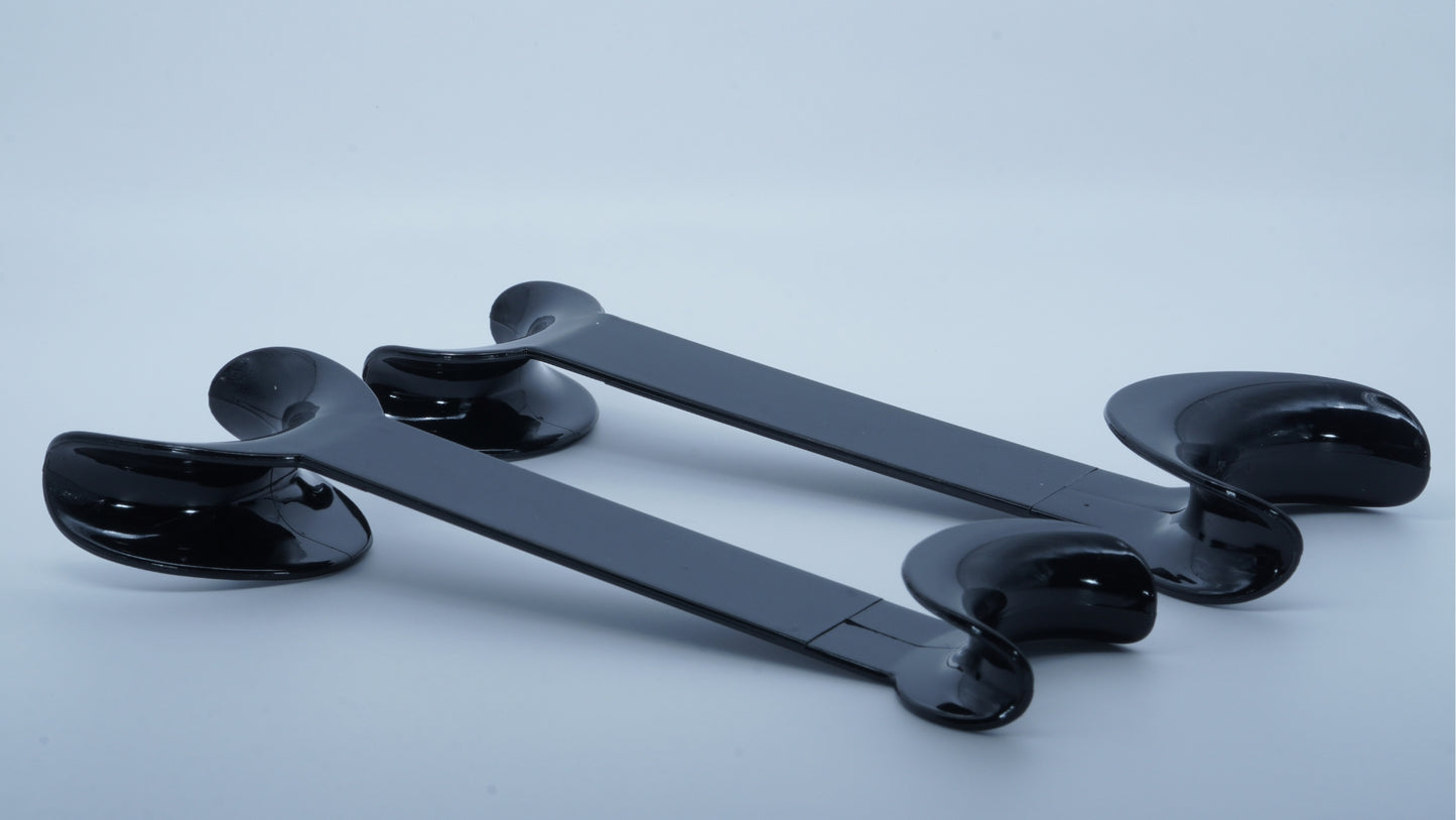 Retractores de mejillas de plástico en forma de C y de V para uso dental (paquete de 4)